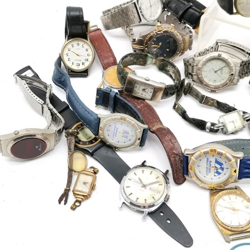 904 - Qty of vintage mechanical & quartz wristwatches inc 2 x Seiko (1 automatic), Trabant, LED, 2 x Rothm... 