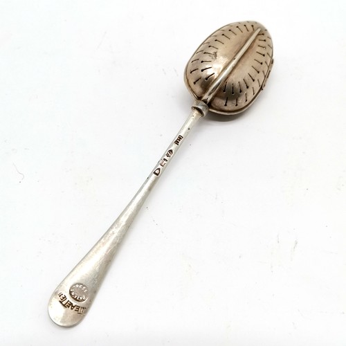 932 - 1893 silver 'Teaette' infuser spoon by George Gray - 14cm long & 22g