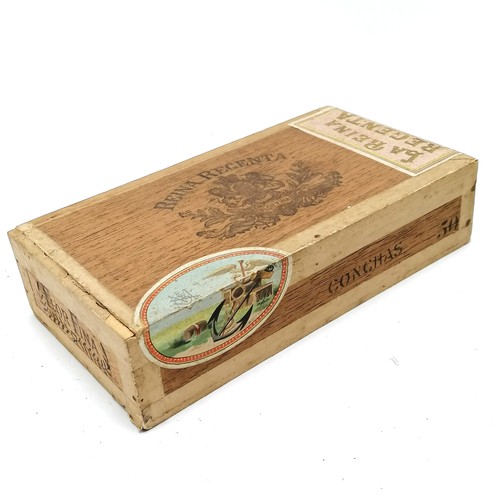 116 - Unopened box of La Reina Regenta flor fina Colorado Claro cigars - box 22.5cm x 12cm x 5.5cm