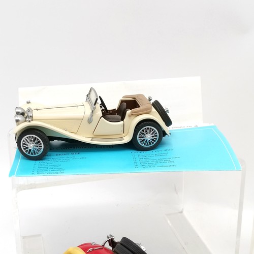 156 - 5 x Franklin mint cars - Mercedes Benz 500k roadster, Stutz black hawk, Dusenberg (a/f), Jaguar SS-1... 