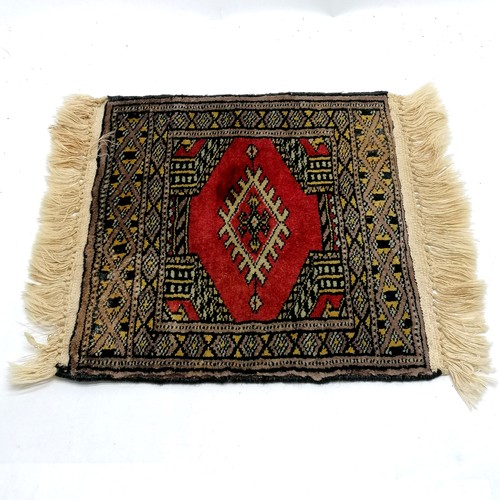 160 - Small wool hand woven prayer mat 41cm x 33cm