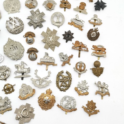 170 - Large collection / qty of military cap badges