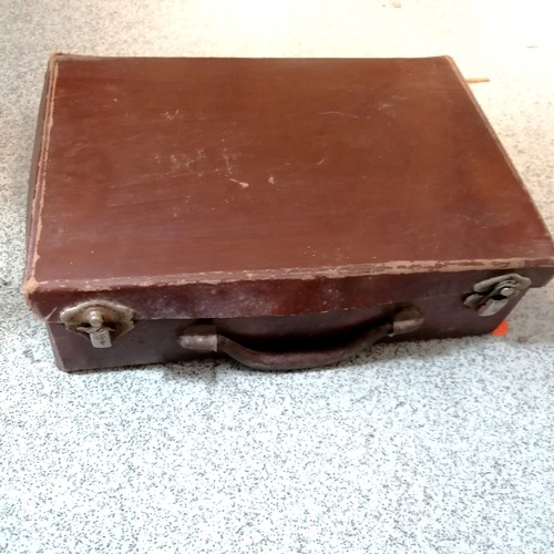 221 - Small suitcase with 5 maps inc Aldershot command, salisbury plain, 1925 manœuvre map, Hazebrouk & Sa... 