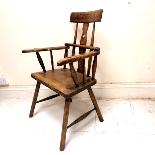 245 - Irish primitive country armchair - 61cm x 37cm x 92cm