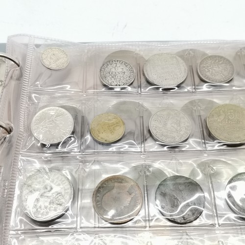 251 - Qty of coins - 2 albums (inc GB £5 & silver) t/w tins of GB ½d's