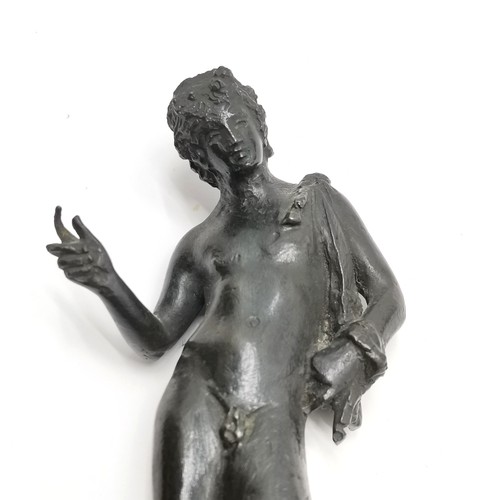 271 - Antique Grand tour bronze of a classical male figure (Narcissus) - 14.5cm high