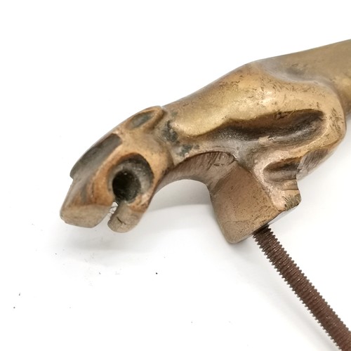 282 - Jaguar bronze cast mascot - 12cm long