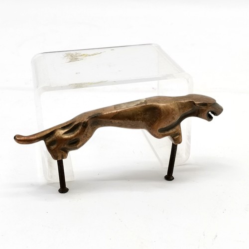 282 - Jaguar bronze cast mascot - 12cm long