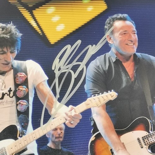 298 - (2012) photograph signed by Ronnie Wood (b.1947), Bruce Springsteen (b.1949) & Keith Richards (b.194... 