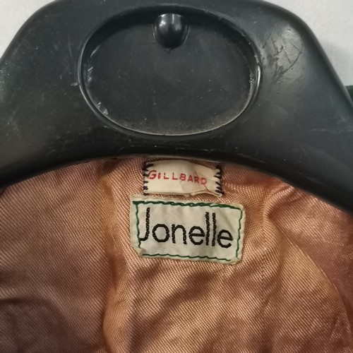 315 - 2 x Harris tweed retailed through Jonelle tailor made childrens woollen coats with satin liners - 32... 