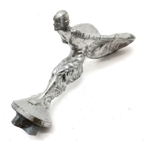 328 - Vintage Rolls Royce Spirit of Ecstasy car mascot - 12cm high ~ the mascot has been altered (?) acros... 