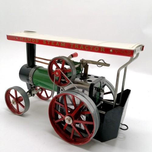 363 - Mamod steam tractor TE1A in original box with funnel, booklet etc - box a/f