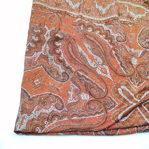 392 - Antique kashmir paisley shawl - 328cm square ~ in overall good bright condition