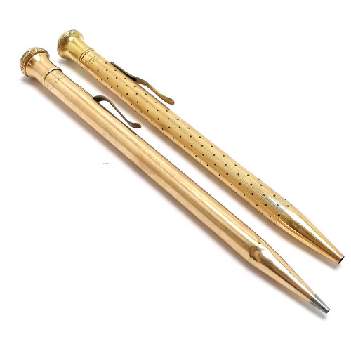 400 - 18ct gold outer cased propelling pencil La grande marque Française breveté CICO with French mark (22... 