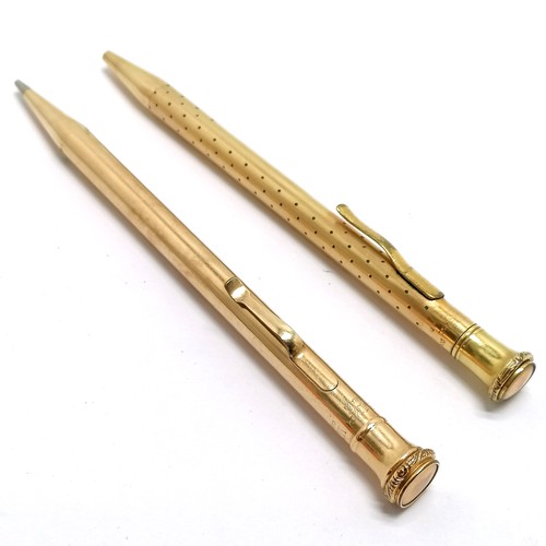 400 - 18ct gold outer cased propelling pencil La grande marque Française breveté CICO with French mark (22... 