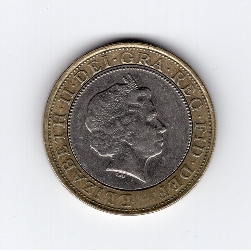 422 - 2006 GB Brunel £2 coin with 'TWO POUNDS' extending onto cupro-nickel centre