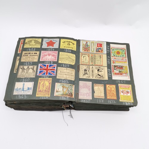 461 - Large (!) album of stuck in matchboxes started in 1928 by Ralph G V Venables MBE (1914-2003) the tri... 