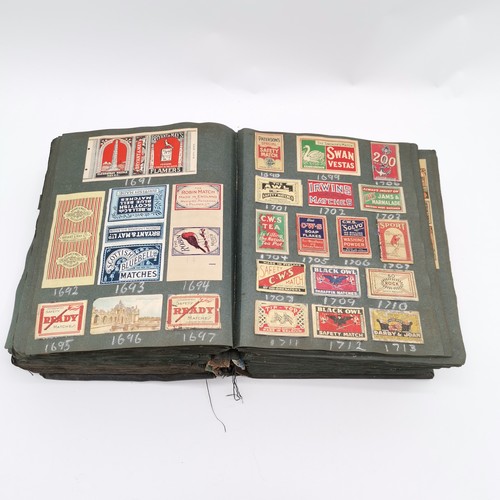 461 - Large (!) album of stuck in matchboxes started in 1928 by Ralph G V Venables MBE (1914-2003) the tri... 