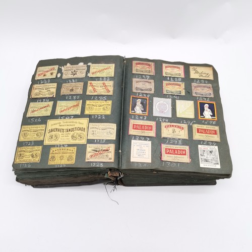 461 - Large (!) album of stuck in matchboxes started in 1928 by Ralph G V Venables MBE (1914-2003) the tri... 