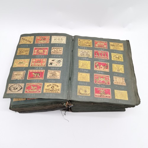 461 - Large (!) album of stuck in matchboxes started in 1928 by Ralph G V Venables MBE (1914-2003) the tri... 