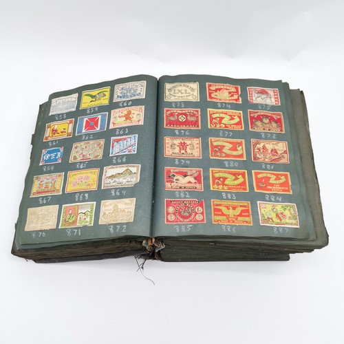 461 - Large (!) album of stuck in matchboxes started in 1928 by Ralph G V Venables MBE (1914-2003) the tri... 