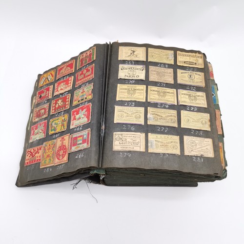 461 - Large (!) album of stuck in matchboxes started in 1928 by Ralph G V Venables MBE (1914-2003) the tri... 