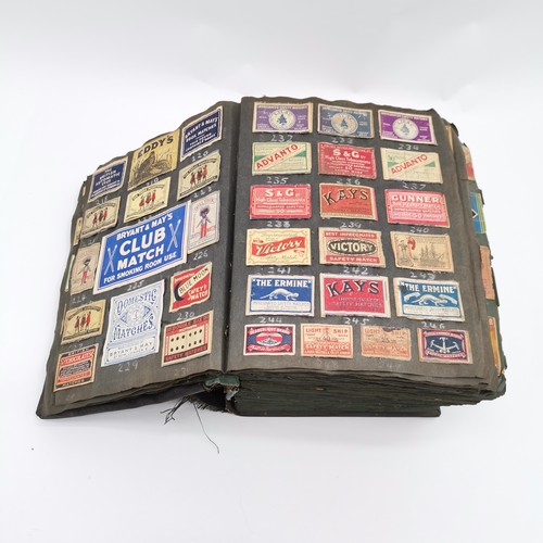 461 - Large (!) album of stuck in matchboxes started in 1928 by Ralph G V Venables MBE (1914-2003) the tri... 