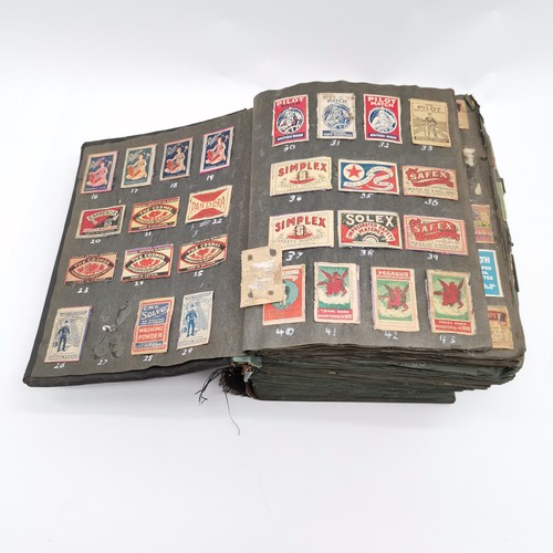 461 - Large (!) album of stuck in matchboxes started in 1928 by Ralph G V Venables MBE (1914-2003) the tri... 