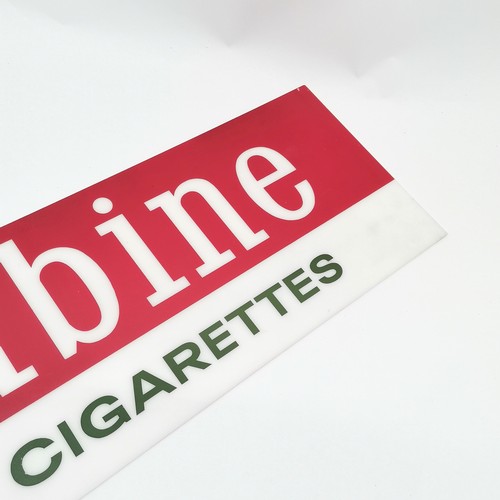 475 - Woodbine : Virginia Cigarettes advertising plaque from light box - 66cm x 20.5cm