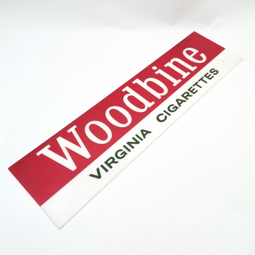 475 - Woodbine : Virginia Cigarettes advertising plaque from light box - 66cm x 20.5cm