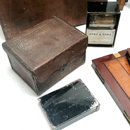 295 - Antique mahogany & brass plate camera by London Stereoscopic & Photographic Co (Regent St / Cheapsid... 