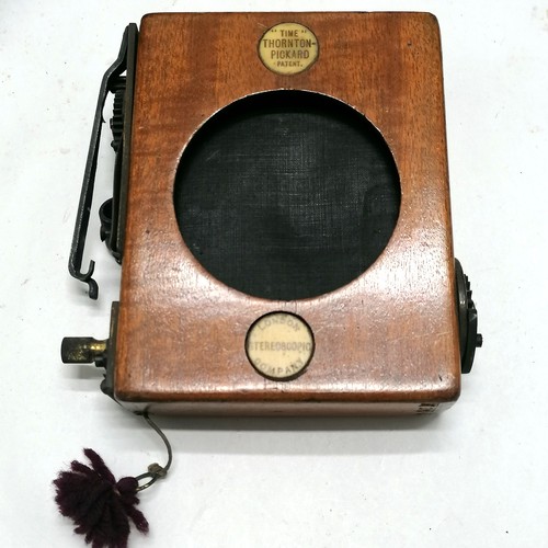 295 - Antique mahogany & brass plate camera by London Stereoscopic & Photographic Co (Regent St / Cheapsid... 