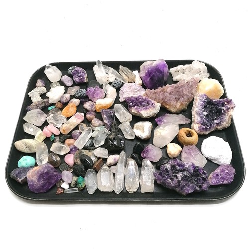 9 - Qty of crystal geodes & rock samples ~ SOLD IN AID OF STALBRIDGE COMMUNITY CHARITY