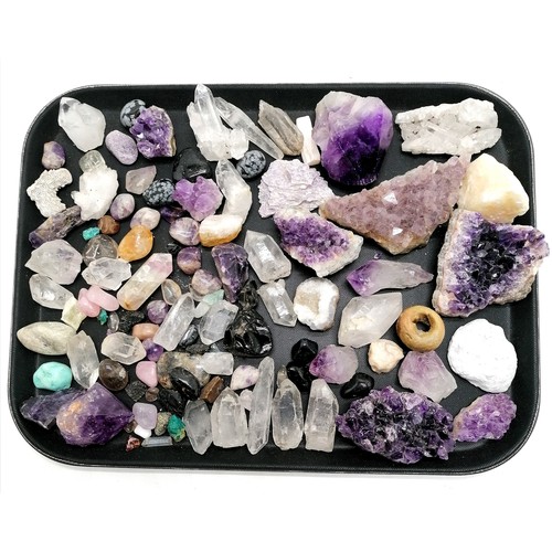 9 - Qty of crystal geodes & rock samples ~ SOLD IN AID OF STALBRIDGE COMMUNITY CHARITY