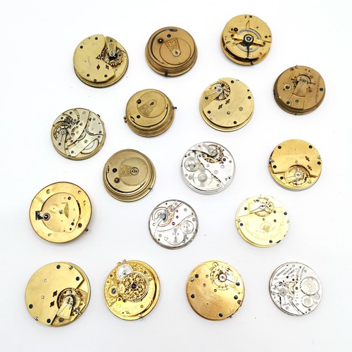 450 - Qty of pocket watch movements inc John Bennett, Hamilton etc