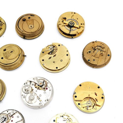 450 - Qty of pocket watch movements inc John Bennett, Hamilton etc