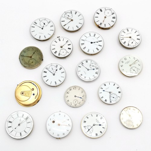 450 - Qty of pocket watch movements inc John Bennett, Hamilton etc