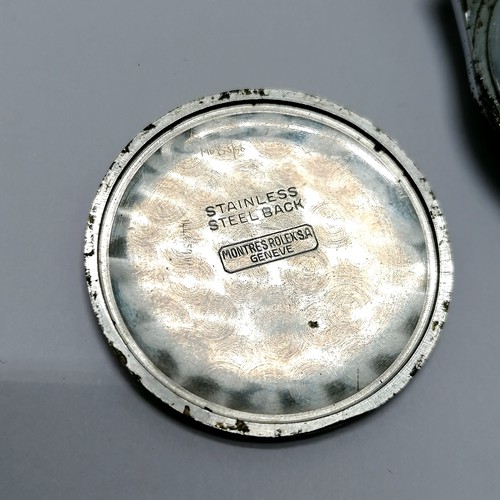 452 - Tudor manual wind chromed case (32mm) wristwatch - 1 hand off (but present), deterioration to dial &... 