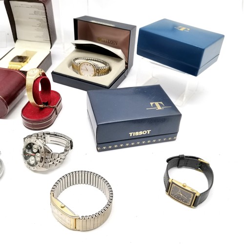 453 - Qty of wristwatches (some boxed) inc gold plated Hamilton celebrity XC 8150 in original retail box w... 