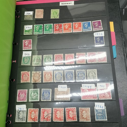 69 - Qty of worldwide stamps in albums / hagner sheets in folders ( some empty folders included)