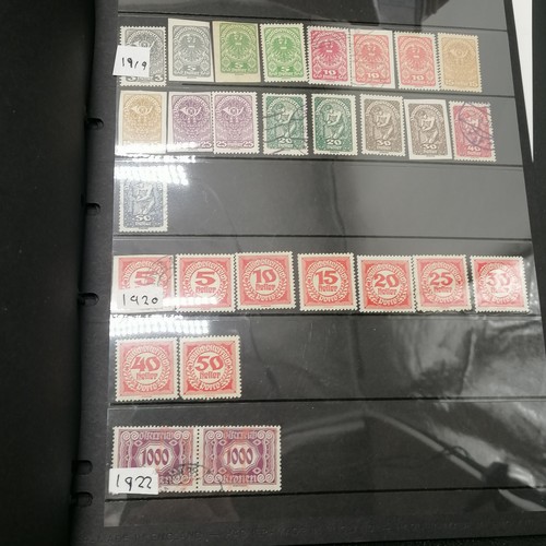 69 - Qty of worldwide stamps in albums / hagner sheets in folders ( some empty folders included)