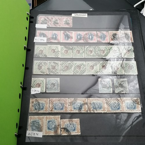 69 - Qty of worldwide stamps in albums / hagner sheets in folders ( some empty folders included)