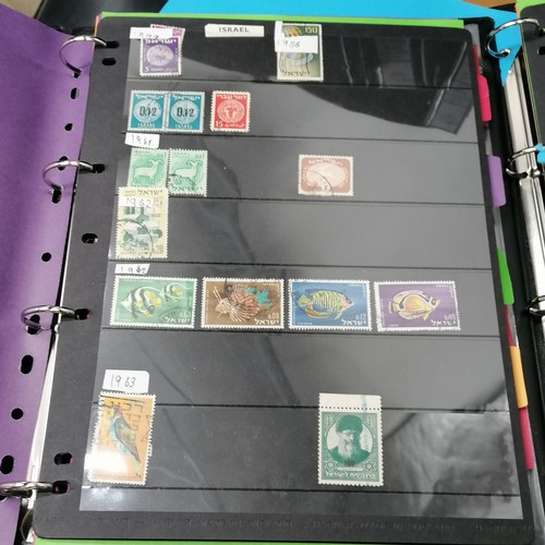 69 - Qty of worldwide stamps in albums / hagner sheets in folders ( some empty folders included)