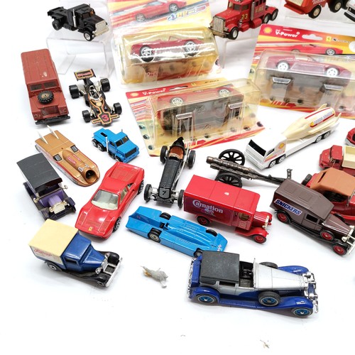 146 - Quantity of boxed and unboxed vehicles including Chitty Chitty Bang Bang unboxed car with figures, B... 