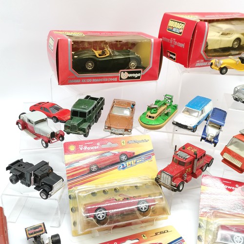 146 - Quantity of boxed and unboxed vehicles including Chitty Chitty Bang Bang unboxed car with figures, B... 