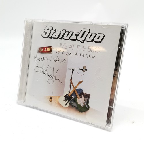 171 - Status Quo live at the BBC CD hand signed by drummer John Robert Coghlan (b.1946) ~ SOLD IN AID OF S... 