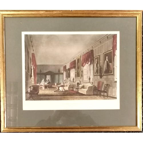 187 - 1816 Charter House set of 5 x framed hand coloured aquatint engravings for R Ackermann's History of ... 