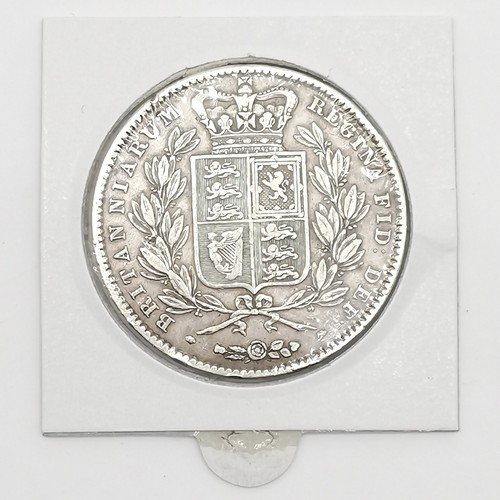 188 - 1845 Queen Victoria silver crown coin