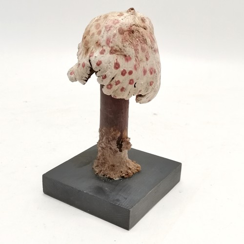 207 - Carved wooden mushroom specimen #13 - 16.5cm high