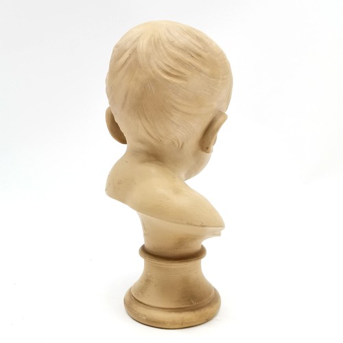 216 - Terracotta bust of a young boy after René Charles Masse - 26.5cm high